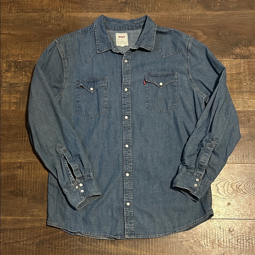 Levi's Classic Blue Button-Down Shirt